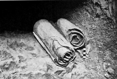 Two of the scrolls in the Qumran Caves